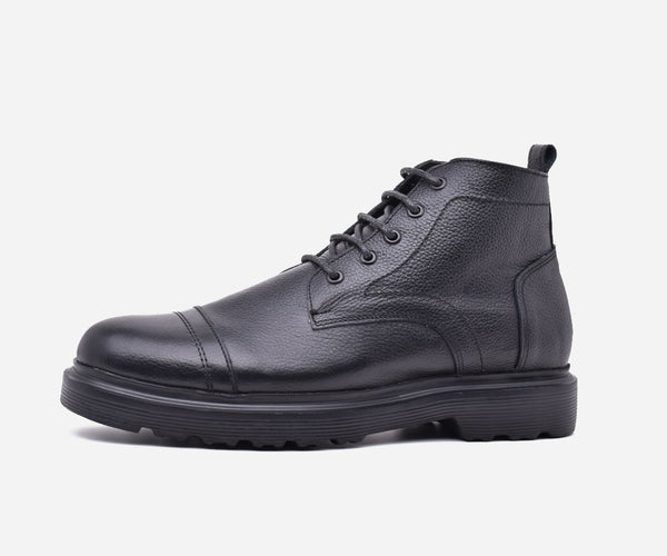 Boots Homme en cuir Noir – op142
