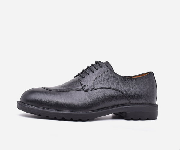 Chaussure Homme Luxe en Cuir Noir – op141