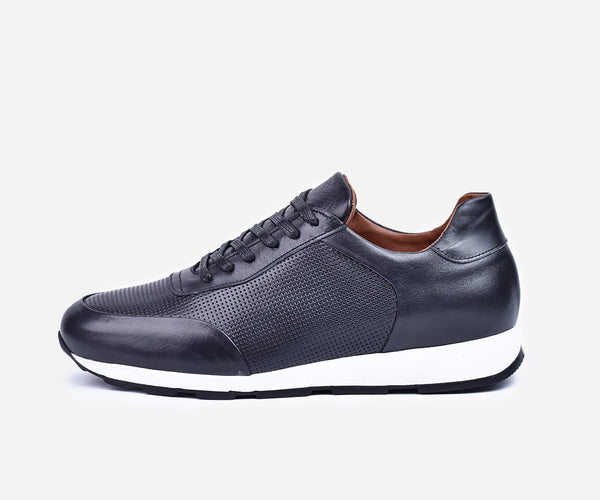 Espadrilles cuir noir - OP27