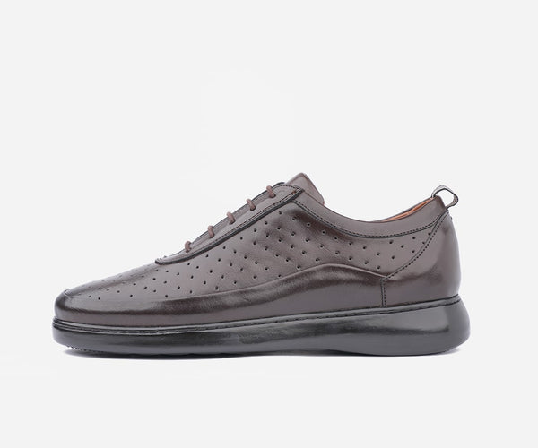 Espadrilles homme opiyane en cuir MARRON – OP110