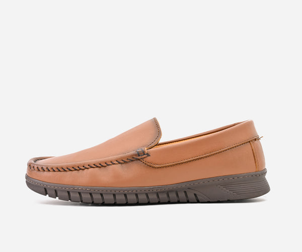Mocassin En Cuir gold – op24