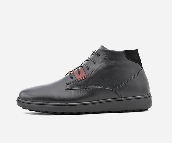 Mini Bottine cuir noir confortable – op40