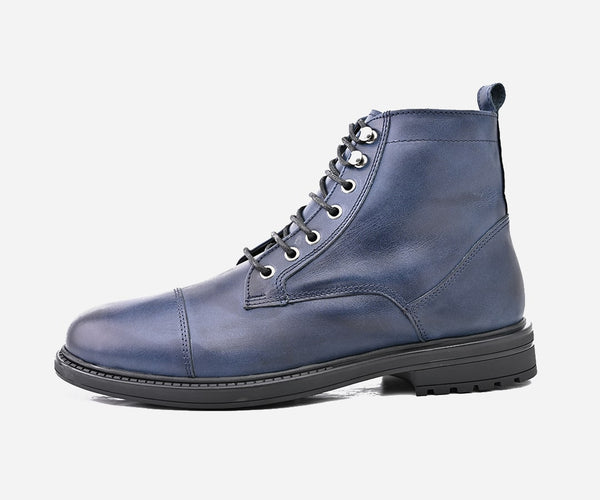 Bottine Opiyane en cuir Bleu - op64