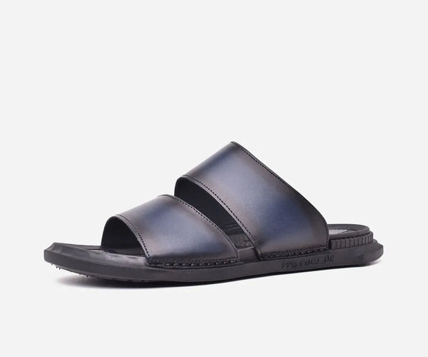 Sandale homme en cuir Bleu haut de gamme – op162