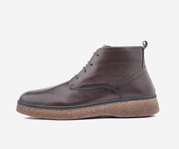 Bottine homme cuir grainé marron Opiyane – OP116