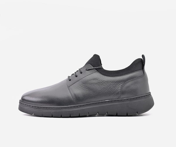 Chaussures Confort de ville En Cuir Noir – op70