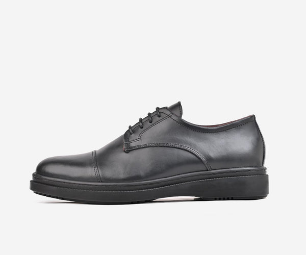 Chaussures homme classe en cuir Noir – op82
