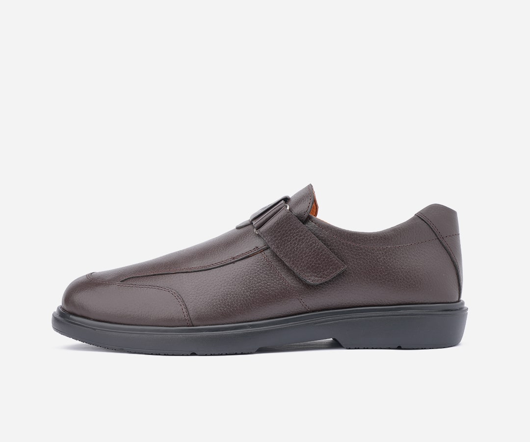 Chaussure de ville homme en cuir medical MARRON – OP103 – Opiyane
