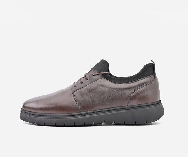 Chaussures de ville derbies Confort En Cuir Marron – op70