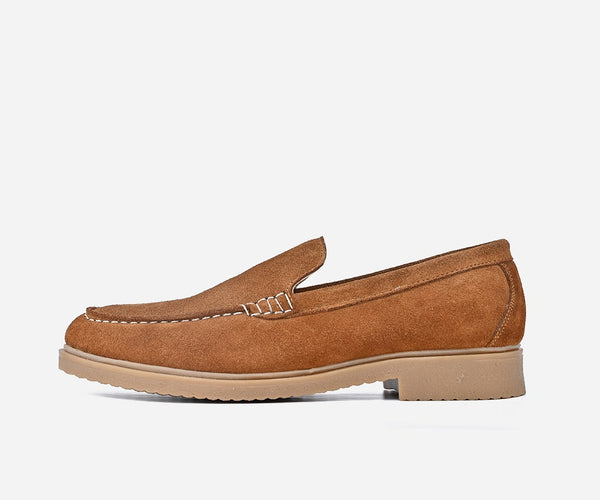 Chaussures homme en daim camel – op92
