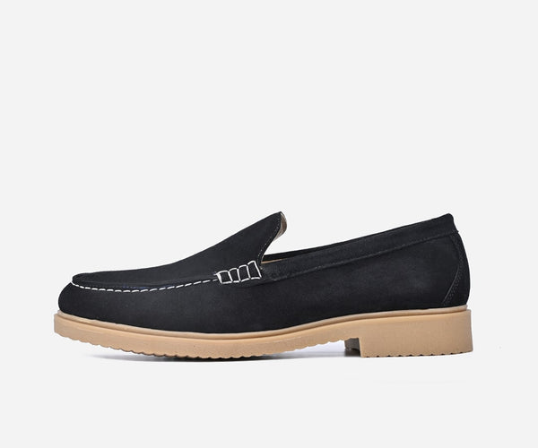 Chaussures homme en daim de Noir – op92