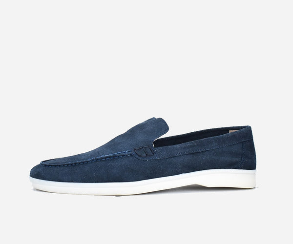 CHAUSSURE FEMME EN DAIM BLEU CLAIR FONCE - OP211