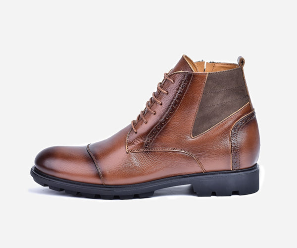 Bottine hommes en cuir gold -op18