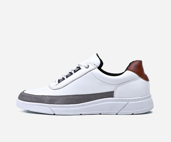 Chaussures basket en cuir blanche – OP50