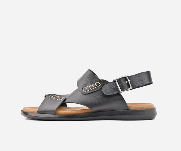 Sandales en cuir Noir – SD02
