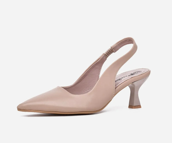 Sandale talon femme beige – op240