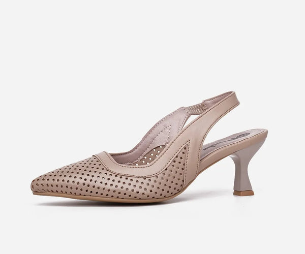 Sandale talon femme beige – op241
