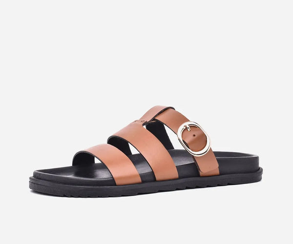 Sandales Femmes Médicales en cuir Gold – op243
