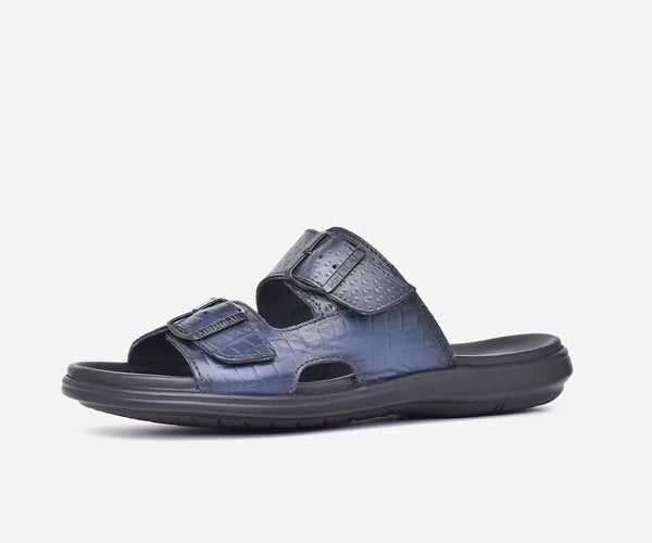Sandales homme Bleu Haut Gamme – op156