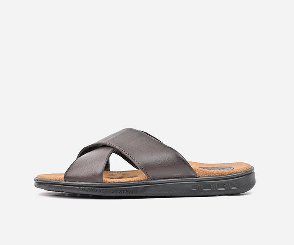 Sandale en cuir Marron – SD01